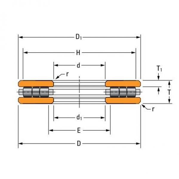 H - Shoulder Diameter - Shaft TIMKEN 90TP140 Thrust cylindrical roller bearings #2 image
